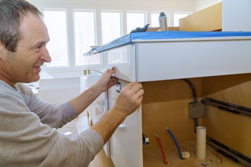 Pine Cabinets Installation